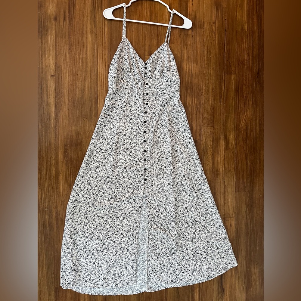 ZARA Floral Print Spaghetti Strap Slit Dress - size M - NEVER WORN